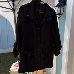 Sanctuary Black Utility Jacket with Flap Pockets